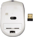 Мышь беспроводная HAMA Milano белый серебристый USB H-538613