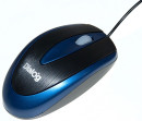Мышь проводная Dialog Pointer MOP-12BU чёрный синий USB3