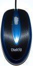 Мышь проводная Dialog Pointer MOP-12BU чёрный синий USB4