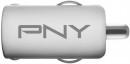 Автомобильное зарядное устройство PNY Car Charger 12V-USB 2.4А белый p-p-dc-uf-w01-ge