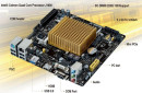 Материнская плата ASUS J1900I-C с процессором Intel J1900 2xSO-DIMM DDR3 1xPCI-E 1x 2xSATA II mini-ITX Retail 90MB0JH0-M0EAY02