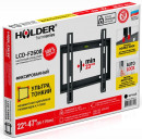 Кронштейн Holder LCD-F2608-B черный для ЖК ТВ 22-47" настенный от стены 23мм наклон 0° VESA 200x200 до 30кг4