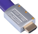Кабель HDMI 3м BURO HDMI19M-19M FLAT3 плоский синий7