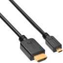 Кабель HDMI - microHDMI 3.0м Buro MICROHDMI-HDMI-3 черный3