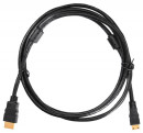 Кабель HDMI-mini HDMI 1.8м Buro DH&R позолоченные контакты ферритовые кольца черный MINIHDMI(M)1.8 8172312