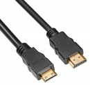 Кабель HDMI-mini HDMI 1.8м Buro DH&R позолоченные контакты ферритовые кольца черный MINIHDMI(M)1.8 8172313