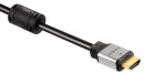 Кабель HDMI 1.8м Hama позолоченные контакты ферритовые фильтры черный H-537602