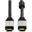 Кабель HDMI 1.8м Hama позолоченные контакты ферритовые фильтры черный H-537603