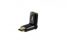 Переходник Hama HDMI(m)-HDMI(f) Ethernet rotation 3зв позолоченные контакты черный 122234