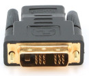 Переходник HDMI F - DVI M Gembird золотые разъемы пакет A-HDMI-DVI-22