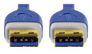 Кабель соединительный USB 3.0 AM-AM 1.8м Hama H-39676 позолоченные контакты экранированный синий2