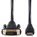 Кабель HDMI-DVI/D 2.0м позолоченные штекеры черный H-340333