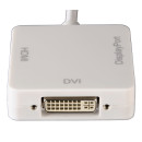 Адаптер Hama miniDisplayPort - DVI/DisplayPort/HDMI белый H-532455