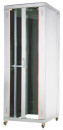 Шкаф напольный 19" 32U Estap EUROline EU32U88GF1R2 800x800mm передняя дверь двустворчатая стекло с металлической рамой слева и справа задняя дверь одностворчатая сплошная металлическая серый