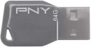Флешка USB 64GB PNY Key Attache FDU64GBKEYGRY-EF серый2