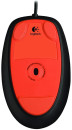Мышь проводная Logitech M150/LS1 Laser Corded Grape Flash Jaffa красный чёрный USB 910-003753/910-0037442