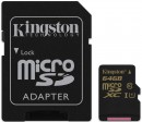 Карта памяти Micro SDXC 64GB Class 10 Kingston SDCA10/64GB + адаптер SD2