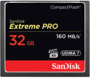 Карта памяти Compact Flash Card 32Gb SanDisk Extreme Pro UDMA 7 SDCFXPS-032G-X46