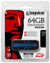 Флешка USB 64Gb Kingston DataTraveler R3.0 G2 USB3.0 DTR30G2/64GB черно-синий4