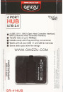 Концентратор USB 2.0 GINZZU GR-414UB 4 x USB 2.0 черный6