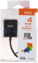 Концентратор USB 3.0 GINZZU GR-384UAB 4 х USB 3.0 черный3