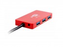 Концентратор USB PC Pet ColorBoxRed 4 порта USB3.0 красный 9300122