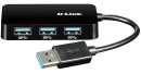 Концентратор USB 3.0 D-Link DUB-1341 4 х USB 3.0 черный
