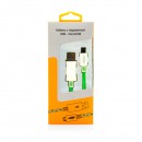 Кабель USB-microUSB 1.0м Gmini mCable MEL801 зеленая подсветка зеленый
