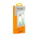 Кабель USB-microUSB 1.0м Gmini mCable MEL801 зеленая подсветка зеленый3