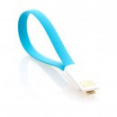 Кабель USB-microUSB 0.2м Gmini mCable MUS200F-M плоский синий3
