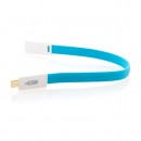 Кабель USB-microUSB 0.2м Gmini mCable MUS200F-M плоский синий4