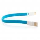Кабель USB-microUSB 0.2м Gmini mCable MUS200F-M плоский синий5