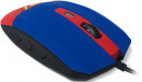 Мышь проводная CBR CM-833 Superman синий красный USB2