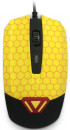 Мышь проводная CBR CM-833 Beeman чёрный жёлтый USB4