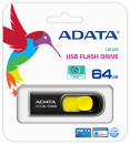 Флешка USB 64Gb A-Data UV128 USB3.0 AUV128-64G-RBY черный/желтый5