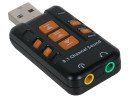 Переходник USB 2.0 - 2xJack3.5mm ORIENT AU-01PL