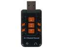 Переходник USB 2.0 - 2xJack3.5mm ORIENT AU-01PL2