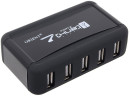 Концентратор USB 2.0 ORIENT KE-700NP/N 7 x USB 2.0 черный2