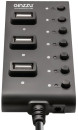Концентратор USB 2.0 GINZZU GR-487UAB 7 x USB 2.0 черный5