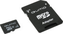 Карта памяти Micro SDHC 4Gb class 10 QUMO QM4GMICSDHC10 + SD adapter2