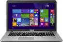 Ноутбук ASUS X751LN 17.3" 1600x900 глянцевый i7-4510U 2.0GHz 6Gb 500Gb GT840M-2Gb DVD-RW Bluetooth Wi-Fi Win8.1 темно-серый 90NB06W5-M00760