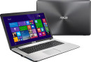 Ноутбук ASUS X751LN 17.3" 1600x900 глянцевый i7-4510U 2.0GHz 6Gb 500Gb GT840M-2Gb DVD-RW Bluetooth Wi-Fi Win8.1 темно-серый 90NB06W5-M007603