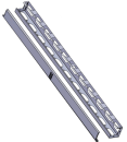 Вертикальный кабельный органайзер Estap M44ORG42MFXG 42U левая и правая панели для шкафов EUROline серый