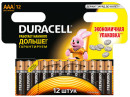 Батарейки Duracell Basic LR03/AAA AAA 12 шт