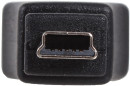 Переходник miniUSB 3Cott плоский черный 3C-USBAM-MINI-USB5PM-AD263