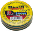 Изолента Stayer MASTER 15ммx10м желтый/зеленый 12291-S-15-102