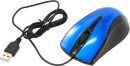 Мышь проводная Oklick 215M чёрный синий USB