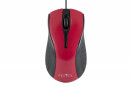 Мышь проводная Oklick 215M чёрный красный USB5