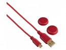 Зарядный кабель Hama SuperSoft для PlayStation 4 красный 115473