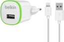 Сетевое зарядное устройство Belkin F8J025vf04-WHT 1A USB 8-pin Lightning белый